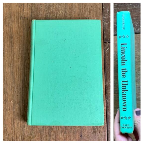 1968 Lincoln the Unknown Dale Carnegie Perseverance Award hardback book - Picture 1 of 15